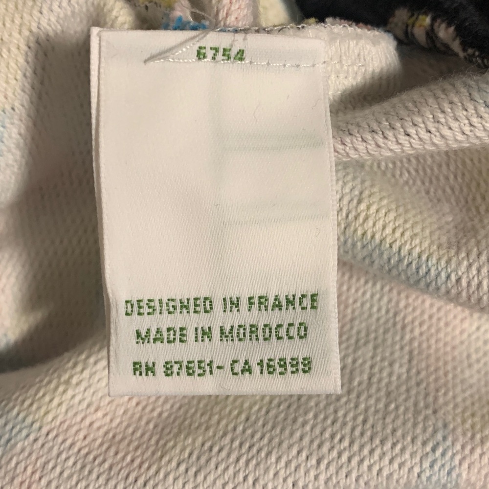 Lacoste Multicolor Geometric Crew Neck dress/sweater, small - Picture 8 of 9